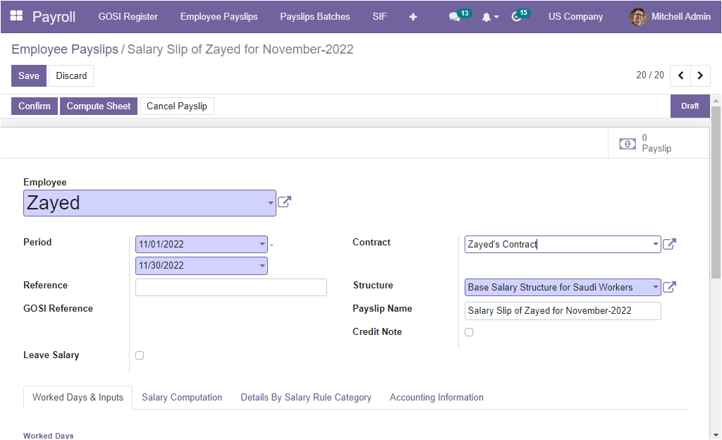 how-to-create-a-gosi-register-using-openhrms-payroll