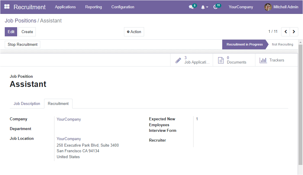 how-to-create-manage-job-position-in-openhrms-recruitment-module