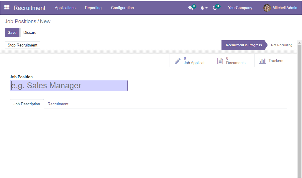 how-to-create-manage-job-position-in-openhrms-recruitment-module