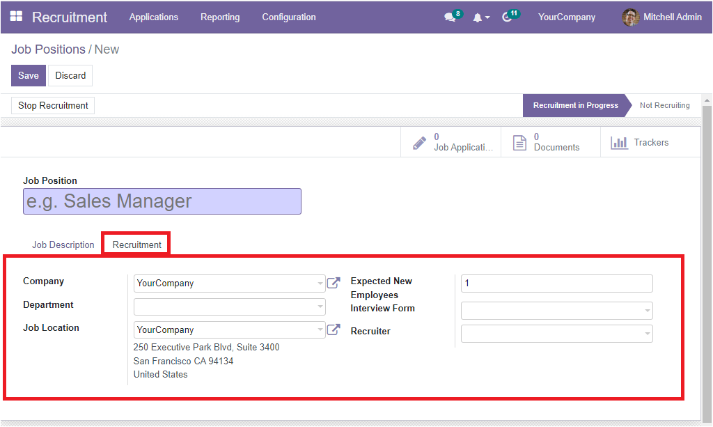 how-to-create-manage-job-position-in-openhrms-recruitment-module