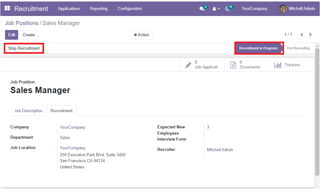 how-to-create-manage-job-position-in-openhrms-recruitment-module