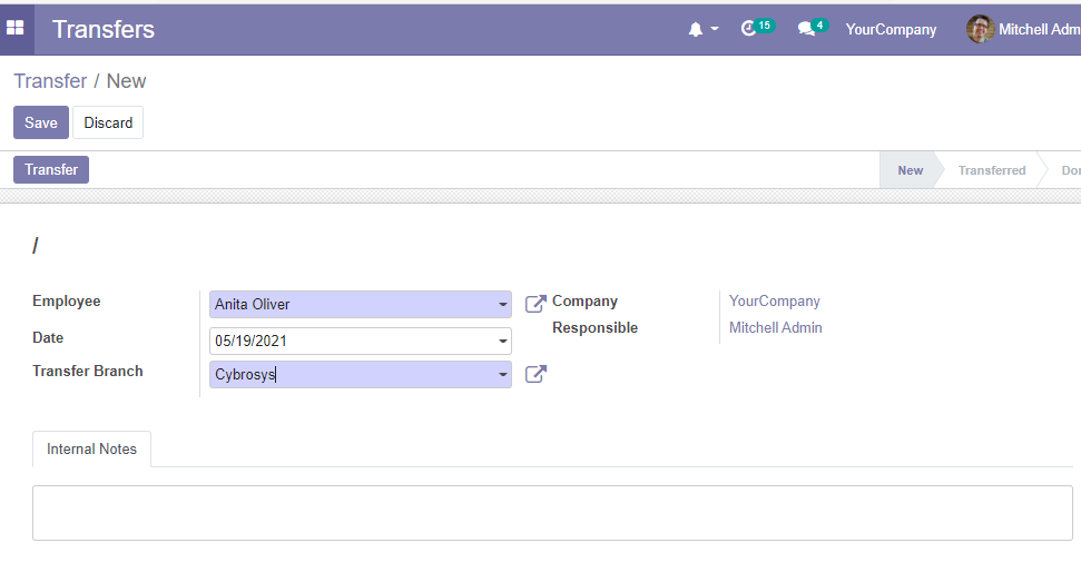 how-to-use-open-hrms-branch-transfer