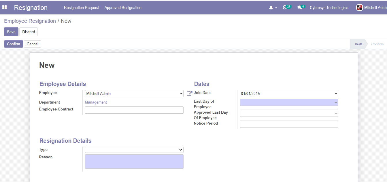 open-hrms-employee-resignation-management