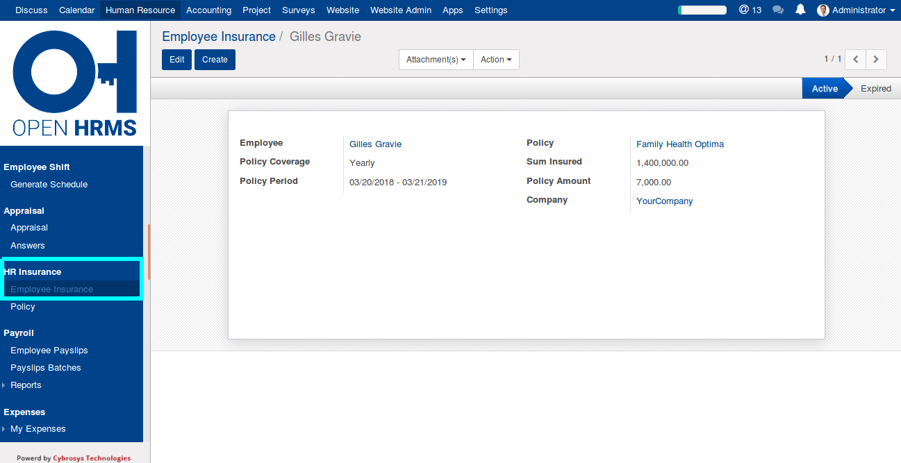 open-hrms-hr-insurance-management-module-1-openhrms