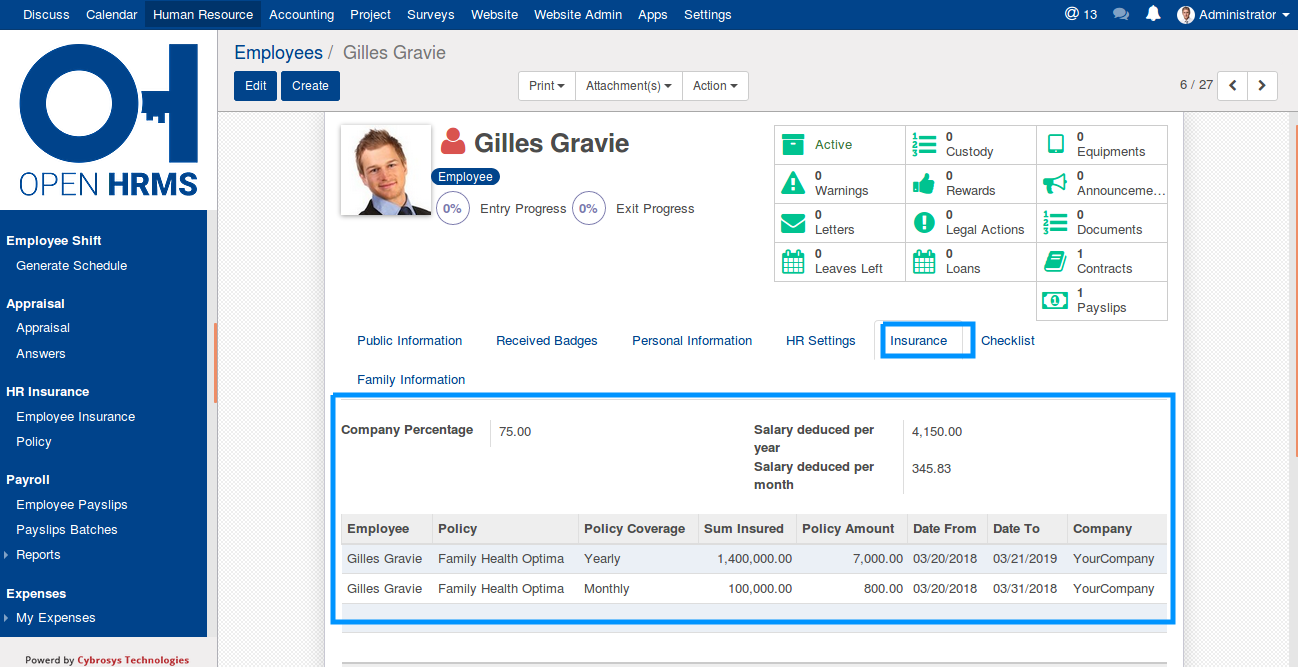 open-hrms-hr-insurance-management-module-3-openhrms